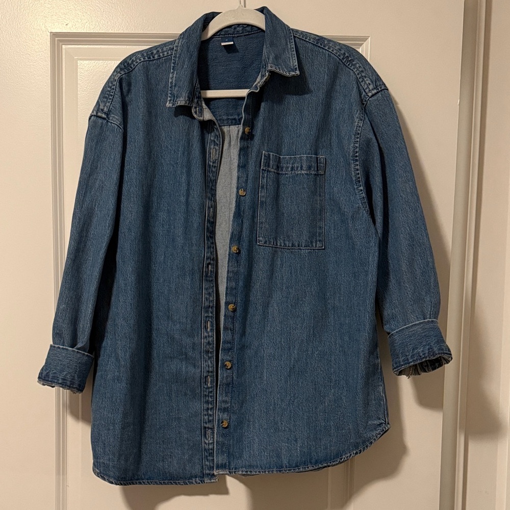 Old Navy oversized Blue Denim Jacket